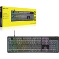 Klawiatura do gier Corsair Gaming K55 Core RGB, pełnowymiarowa (100%), gumowa kopułka - szara, ISO (DE) - 2517265