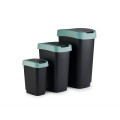 Rotho kosz na śmieci obrotowy TWIST zielony 25L - 2517846