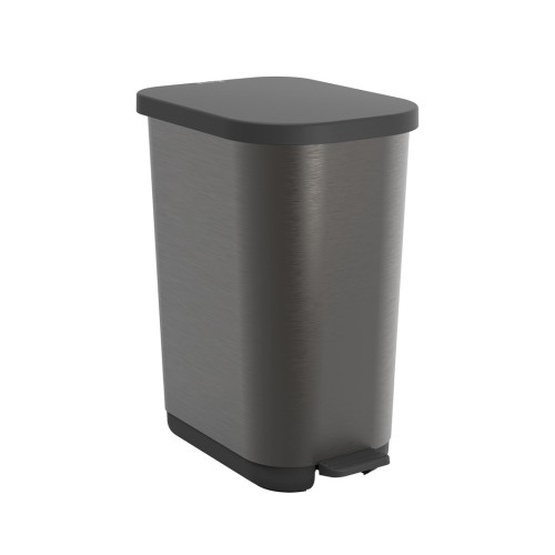 Rotho kosz na śmieci z pedałem RIBO grafitowy 35L - 2517857