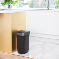 Rotho kosz na śmieci obrotowy TWIST srebrny 10L - 2517875