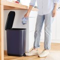Rotho kosz na śmieci z pedałem RIBO niebieski 35L - 2517892