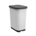 Rotho kosz na śmieci z pedałem RIBO biały 35L - 2517894
