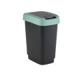 Rotho kosz na śmieci obrotowy TWIST zielony 50L - 2517901
