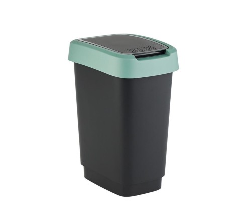 Rotho kosz na śmieci obrotowy TWIST zielony 50L - 2517901