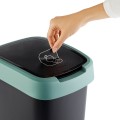 Rotho kosz na śmieci obrotowy TWIST zielony 50L - 2517904