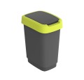 Rotho kosz na śmieci obrotowy TWIST limonkowy 50L - 2517906