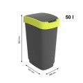 Rotho kosz na śmieci obrotowy TWIST limonkowy 50L - 2517909