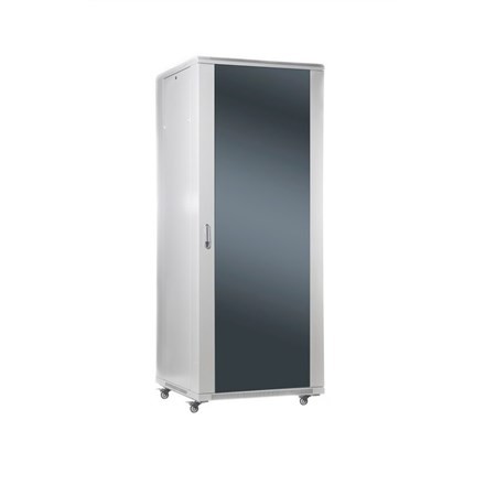 Szafa wolnostojąca 19" | 22U-60/60NAC | Szary | Maksymalne obciążenie 800kg; zdejmowane i zamykane panele boczne; drzwi szklane; Niezmontowany | Głębokość: 60 cm - 2518121