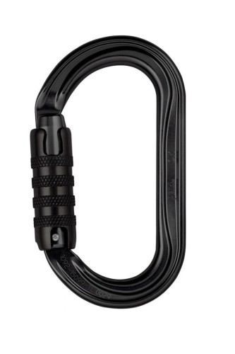 Karabinek ok triact lock czarny PETZL - 2507774