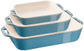 Zwilling STAUB 40508-172-0 Zestaw 3 prostokątnych półmisków ceramicznych - antyczny turkusowy - 1180118