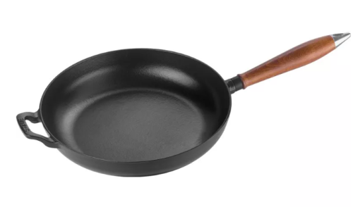 Patelnia żeliwna z drewnianym uchwytem STAUB 40511-951-0 - 24 cm - 1881809