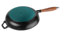 Patelnia żeliwna z drewnianym uchwytem STAUB 40511-951-0 - 24 cm - 1185413