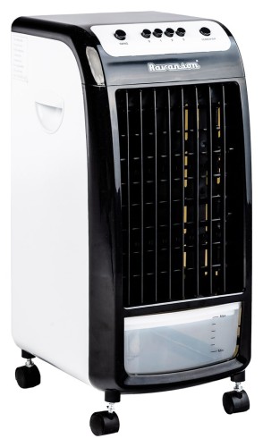 Klimator przenośny Ravanson KR-1011 (75W; 3 prędkości, max przepływ powietrza: 410 m3/h, możliwość użycia wkładów chłodniczych) - 1043653