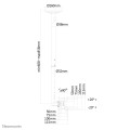 Neomounts FPMA-C050BLACK uchwyt do tablic informacyjnych 76,2 cm (30") Czarny - 2522705