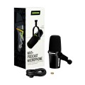 Shure MV7+-K - mikrofon lektorski/wokalny ze złączem XLR/USB-C, czarny - 2522972