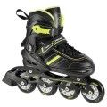 ŁYŻWOROLKI NILS EXTREME NH18191 2W1 CZARNO-LIMONKOWE ROZM. L (39-43) Z WYMIENNĄ PŁOZĄ HOKEJOWĄ - 2263477