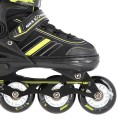 ŁYŻWOROLKI NILS EXTREME NH18191 2W1 CZARNO-LIMONKOWE ROZM. L (39-43) Z WYMIENNĄ PŁOZĄ HOKEJOWĄ - 2263481