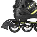 ŁYŻWOROLKI NILS EXTREME NH18191 2W1 CZARNO-LIMONKOWE ROZM. L (39-43) Z WYMIENNĄ PŁOZĄ HOKEJOWĄ - 2263480
