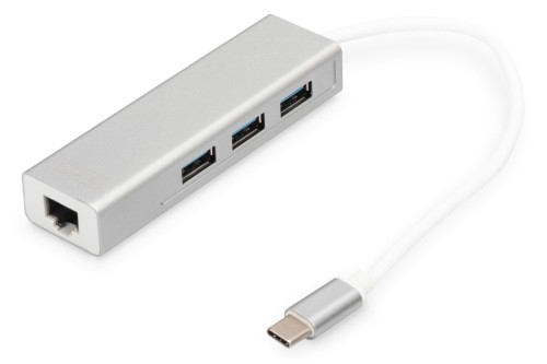 Digitus Hub USB 3.0 Type-C™ z Gigabit Ethernet - 1922633