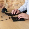 Klawiatura R-Go Split Break ergonomiczna UK-išdestymas juodas - 2538591
