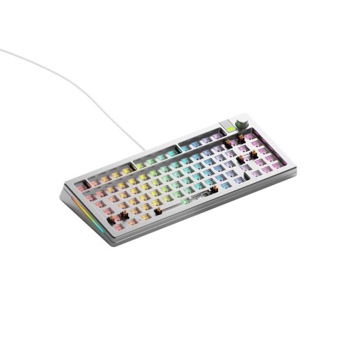 Klawiatura do gier Glorious GMMK 3 Pro 75% Custom Gaming-Tastatur - Barebone, ANSI-Layout, srebrna - 2484074