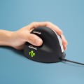 R Go Tools R-Go Pele HE ergonomisch links USB mittel juodas/silb retail - 2447930