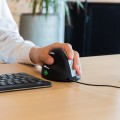 R Go Tools R-Go Pele HE ergonomisch links USB mittel juodas/silb retail - 2538743