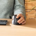 R-Go Pele HE ergonomiczna myszka lewa Bluetooth sidabrina - 2463861