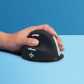 R-Go Tools Ergonomiczna mysz R-Go HE mysz rozmiar duży, leworęczna, bezprzewodowa, czarna - 2463878