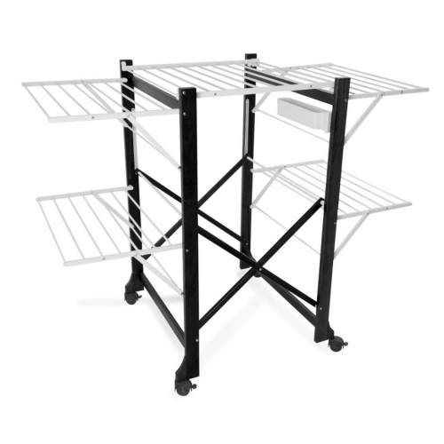 ARREDAMENTI ALIANTE Suszarka na pranie - 132 x 105 cm, Czarny - 2535244