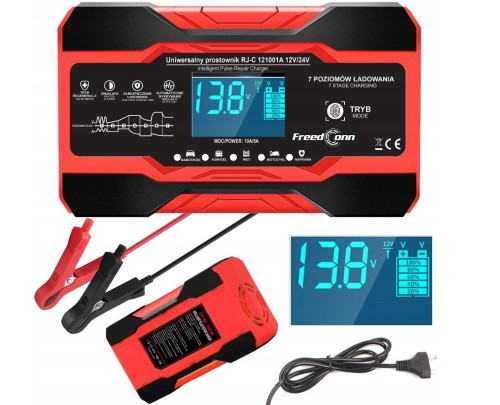 Prostownik akumulatorowy RJ Tianye RJ-C 121001A 12V, 10A /24V 5A - 1868936