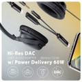 Axagon ADA-HCPD kabel audio 0,1 m USB-C, 3.5 mm USB-C Czarny - 2536561
