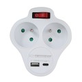 ESPERANZA ROZGAŁĘŹNIK ELEKTRYCZNY 2 GN. USB-C USB-A WŁ. BIAŁY ELK311W - 2537111