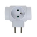 ESPERANZA ROZGAŁĘŹNIK ELEKTRYCZNY 3 GNIAZDA BIAŁY ELK302W - 2537117