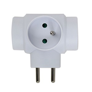 ESPERANZA ROZGAŁĘŹNIK ELEKTRYCZNY 3 GNIAZDA BIAŁY ELK302W