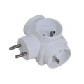 ESPERANZA ROZGAŁĘŹNIK ELEKTRYCZNY 3 GNIAZDA BIAŁY ELK302W - 2537118