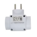 ESPERANZA ROZGAŁĘŹNIK ELEKTRYCZNY 3 GNIAZDA BIAŁY ELK302W - 2537121
