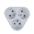 ESPERANZA ROZGAŁĘŹNIK ELEKTRYCZNY 3 GNIAZDA BIAŁY ELK303W - 2537124