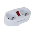 ESPERANZA ROZGAŁĘŹNIK ELEKTRYCZNY 2 GNIAZDA Z WYŁĄCZNIKIEM BIAŁY ELK306W - 2537130