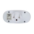 ESPERANZA ROZGAŁĘŹNIK ELEKTRYCZNY 2 GNIAZDA Z WYŁĄCZNIKIEM BIAŁY ELK306W - 2537133