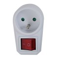 ESPERANZA ROZGAŁĘŹNIK/ADAPTER ELEKTR. 1 GN. WŁ. BIAŁY ELK301W - 2537147