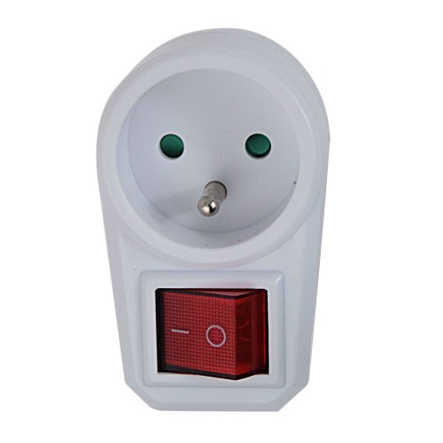 ESPERANZA ROZGAŁĘŹNIK/ADAPTER ELEKTR. 1 GN. WŁ. BIAŁY ELK301W - 2537147