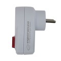 ESPERANZA ROZGAŁĘŹNIK/ADAPTER ELEKTR. 1 GN. WŁ. BIAŁY ELK301W - 2537152