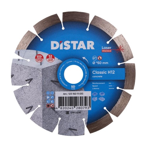 DISTAR TARCZA DIAMENTOWA CLASSIC H12 150 x 2,2/1,3 x 22,23mm - 2538054
