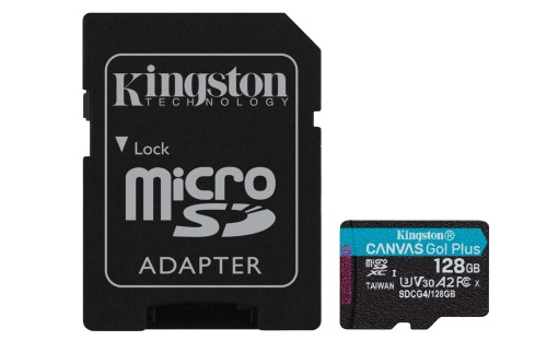 KINGSTON microSDXC Canvas Go Plus 128GB + Adapter - 2538456