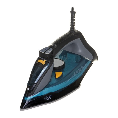 Adler AD 5032 żelazko Żelazko suche Płyta ceramiczna Czarny, Niebieski, Szary 2400 W - 2541632