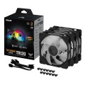 ASUS TUF GAMING TR120 ARGB 3IN1 Black Obudowa komputera Chłodnica powietrza 12 cm Czarny - 2115919