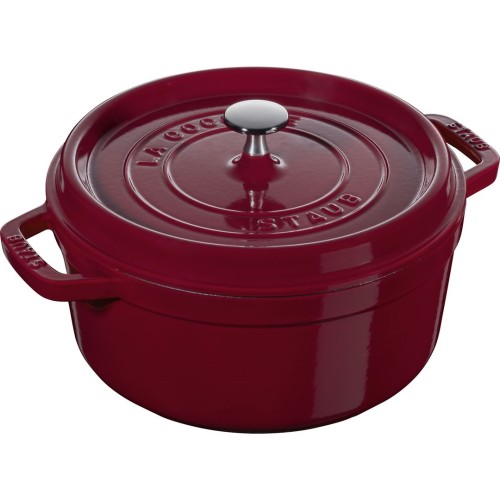 STAUB LA COCOTTE Garnek żeliwny okrągły 3.85 ltr, bordeaux - 2541129