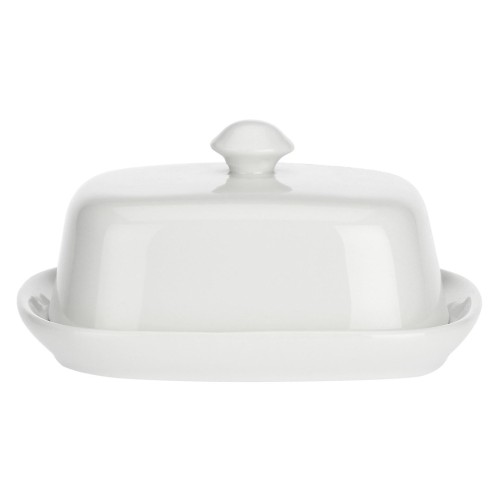 Maselnica z pokrywką Terrine - Biały, 18 x 14 cm - 2489687