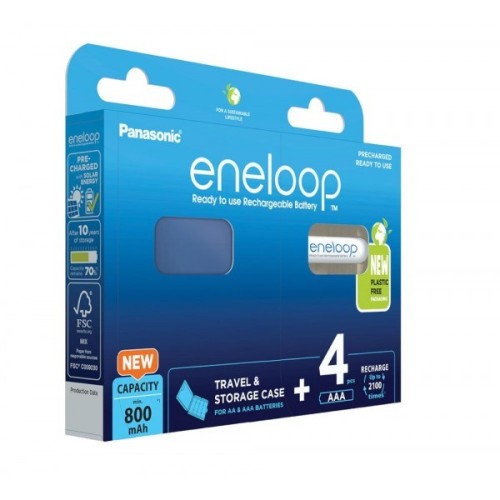 PANASONIC ENELOOP AAA 800mAh 4 szt + box - 2541938
